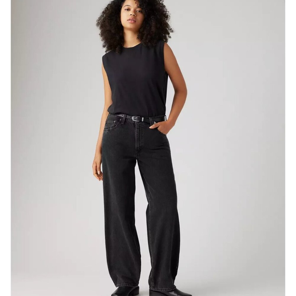 Levi's Premium 31x28 Baggy Dad Women's Jeans Boot Barn - Black